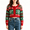 Green, variant on Sorvello Women's Cropped Christmas Snowflake Cardigan Sweater, Button‑Front Round Neck Drop‑Shoulder Long Sleeve Ribbed Trim Winter Knit Short Outerwear Green L