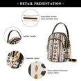 thumbnail image 4 of FORMRS Crossbody Bag for Women Quilted Travel Shoulder Cell Phone Purse with Chain Strap Handbag, Black Abstract Dots, 4 of 7