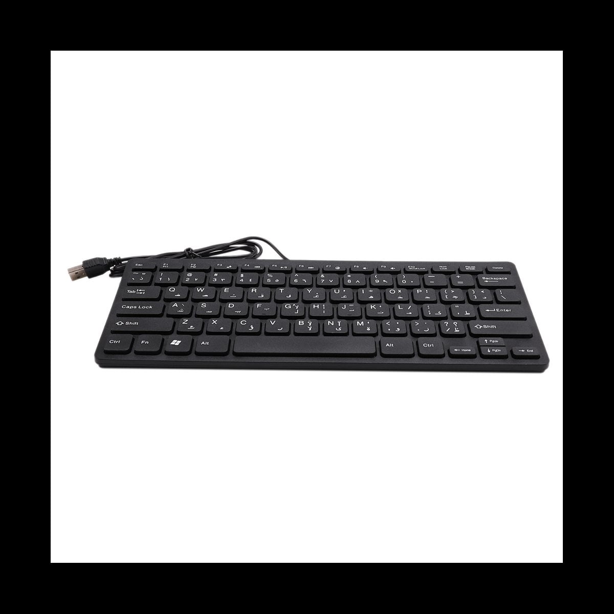 3X Quality Wired USB Arabic/English Bilingual Keyboard for Tablet/ PC/Laptop/IOS/Android
