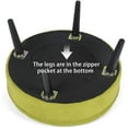 thumbnail image 3 of Homebeez Round Fabric Ottoman Footrest Stool,Step Stool,Sofa Footrest Extra Seating,Yellow, 3 of 6