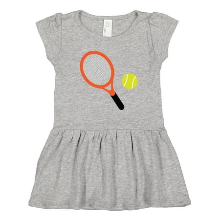 

Inktastic Tennis Racket and Ball Gift Toddler Girl Dress