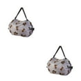thumbnail image 1 of Youkk Sac de Rangement Pliable Pratique Compagnon de Voyage Réutilisable Sacs de Rangement Pliables Chiot Brun 2Set, 1 of 6