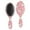 Pink Christmas Santa, variant on Red and Green Christmas Snowman Pattern Hair Brush,Girls Detangling Hair Brush,Glide Through Tangles with Ease for Wet & Dry Hair,8.8"X2.8"