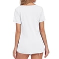 thumbnail image 3 of Women's Oversized T Shirts Tees Half Sleeve V Neck, 3 of 5