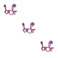 thumbnail image 2 of Qarigey Gafas de Pascua con purpurina, juego de disfraces, marcos de anteojos de plástico para cumpleaños, accesorios de decoración para Type1 NO1, 2 of 6