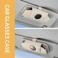 thumbnail image 2 of Sunglass Holder For Car  Car Sunglass Holder Leather Automotive Eyeglasses Holder Protective Box Clip Eyewear Hard Shell Storage Organizer Accessories With Magnetic Closure gorgeous, 2 of 4