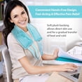 thumbnail image 3 of NEWGO Neck Ice Pack Wrap with Strap and Soft Plush Lining Cold Pack for Neck Pain Relief, Cool Reusable Freezer Gel Pad for Neck Injuries Swelling 24.8" x 4.13"- Blue, 3 of 8