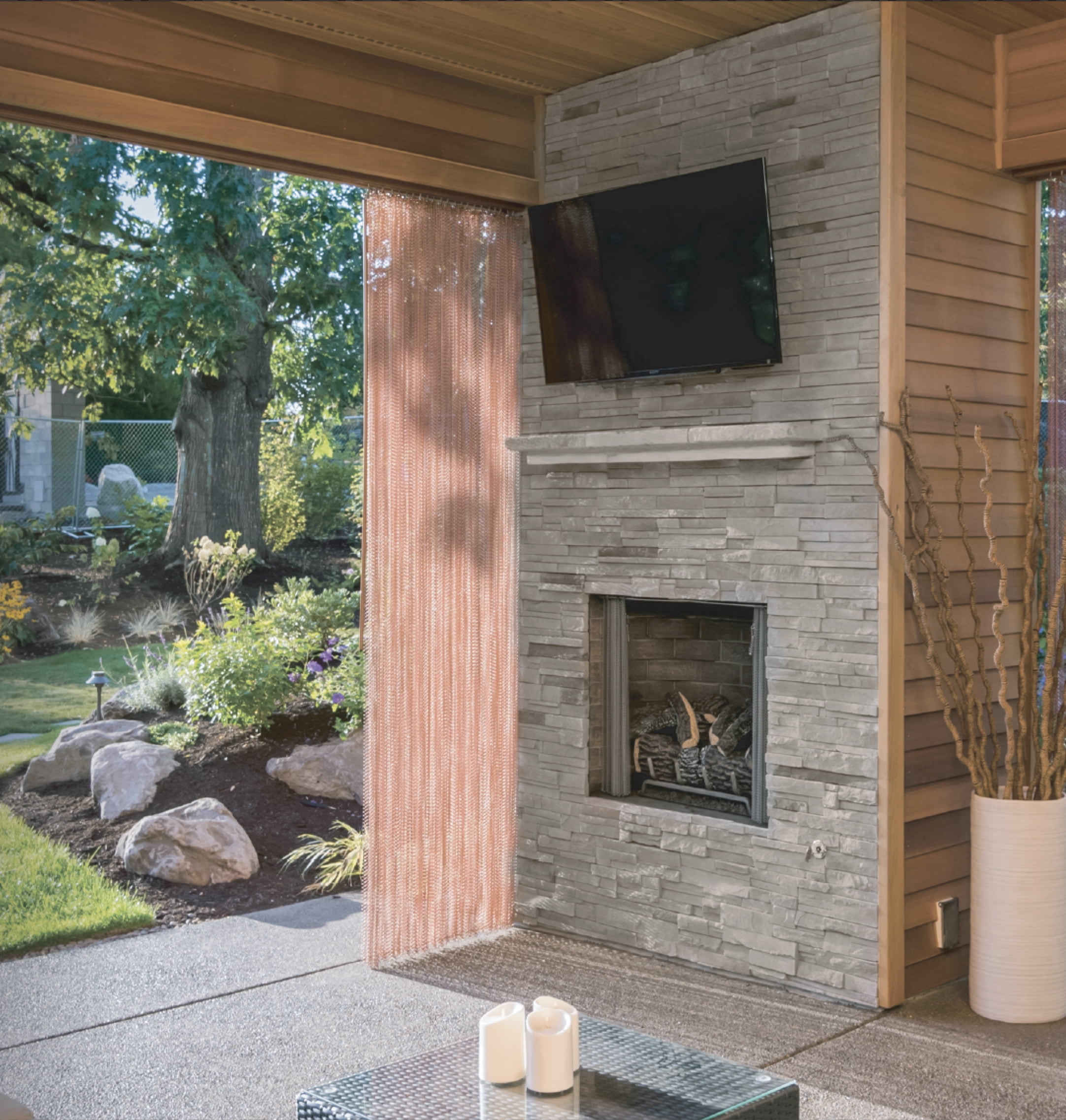Hangman Indoor Outdoor TV Mount - Fits TVs 32"-80"  - Holds 100 lbs. - All Surface - No Studs, No Anchors Required