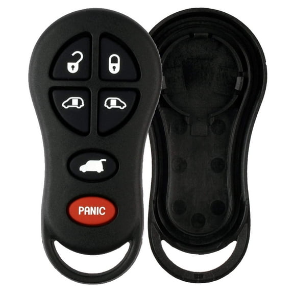 KeylessOption Keyless Entry Remote Case Shell Button Pad Outer Cover 04686797 For Chrysler Town & Country Dodge Grand Caravan