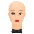thumbnail image 2 of Bald Mannequin Head, Display Head Mannequin Head, Makeup Training Practice Hat  Display Mannequin Head Black Base, 2 of 8
