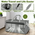 thumbnail image 3 of Monasem Large Pet Carrier for 2 Cat Dog, Airline Approved Soft-Sided Cats Puppy Travel Bag for Pet up to 38lbs(Grey), 3 of 7