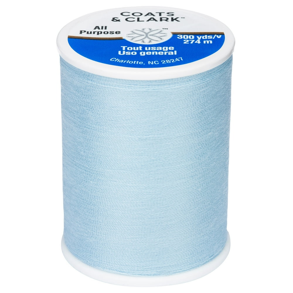 Coats & Clark All Purpose Icy Blue Polyester Thread, 300 Yards