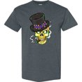 thumbnail image 3 of Inktastic Mardi Gras Skull with Cigar T-Shirt, 3 of 5