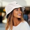 thumbnail image 5 of Dalix Lil Cloud Embroidered Cotton Cap Outdoor Bucket Hat Womens in Parchment White XL X-Large, 5 of 5
