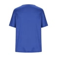 thumbnail image 4 of Neewe Womens Plus Size Pleated Tops Short Sleeve Summer Tunic Casual Loose Fit Crewneck Shirts Blouse 2026, 4 of 6