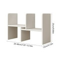 thumbnail image 3 of Wzzjkit Small Bookshelf Retractable Desktop Bookshelf Small Shelf Wooden Shelf Multi-layer Storage Rack for Desktop Storage Books and Items, 3 of 6