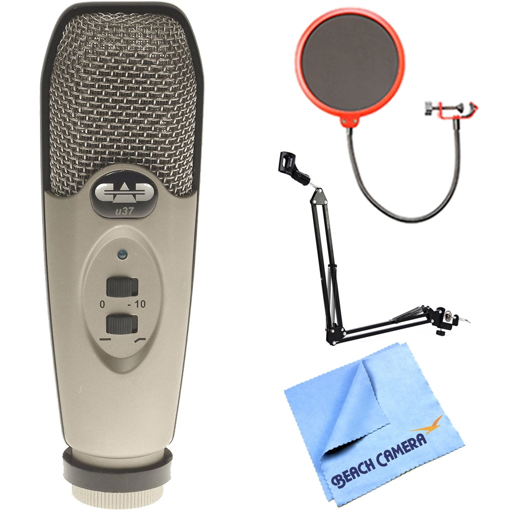 CAD U37 USB Studio Condenser Recording Microphone with Pop Filter 4-Port  その他周辺機器