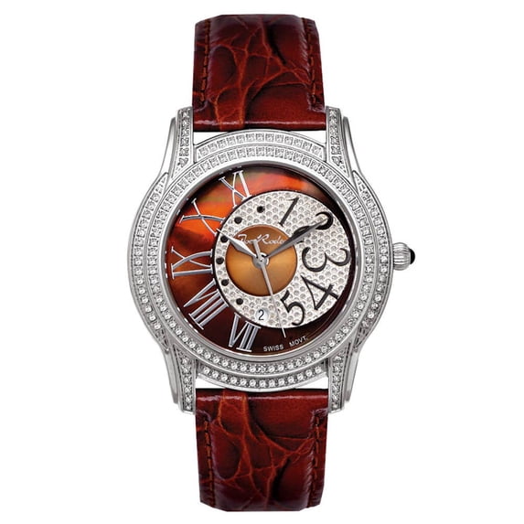 White Joe Rodeo Unisex-adult Diamond Watch Genuine Diamonds 1.35 ctw, 36.5 mm size case, Model: Beverly, Style: JBLY4