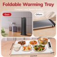 thumbnail image 4 of LOVEVER Electric Warming Tray - Warming  for Food Adjustable Temperature Control Foldable Silicone Heating Tray for Parties Restaurants Buffet, 4 of 9