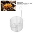 thumbnail image 3 of Panier à Frire Profond, Panier à Frire en Acier Inoxydable, Panier à Frire Réutilisable de Qualité Alimentaire Durable avec Poignée de Levage, Facile à Nettoyer, Adapté à Divers Environnements de Cuisson, 3 of 7