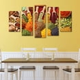 thumbnail image 3 of Juego de Cuadros Decorativos, Especias del Mundo, Estilo Exótico y Colorido, 5 Piezas, Ideal para Cocina y Restaurante, 150x80cm, 3 of 5