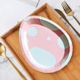 thumbnail image 4 of Moocorvic 8Pcs Easter Disposable Paper Plates, Watercolor Easter Bunny Flowers Party Supplies for Party Dinner Kitchen, 4 of 7