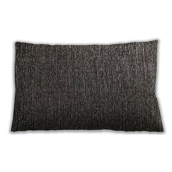Ahgly Company Indoor Rectangular Mid-Century Modern Lumbar Throw Pillow, 13 inch by 19 inch