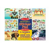 Melissa & Doug Reusable Sticker Pads Set: Adventure - 245 Stickers