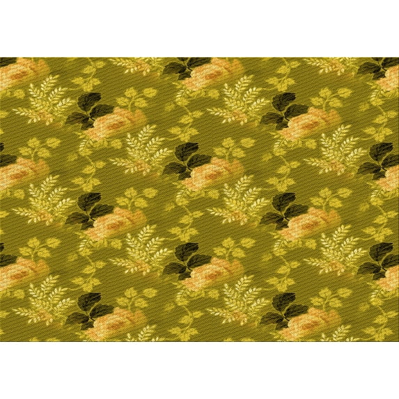 Ahgly Company Indoor Rectangle Patterned Oak Brown Area Rugs, 3' x 5'