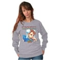 thumbnail image 4 of Chun Li Strong Feminist Girl Power Women Crewneck Sweatshirt Brisco Brands S, 4 of 6