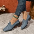 thumbnail image 6 of Dpityserensio Shoes Women Clearance Women's Solid Color Low Heel Comfortable Casual Shoes Blue 5.5(36), 6 of 9