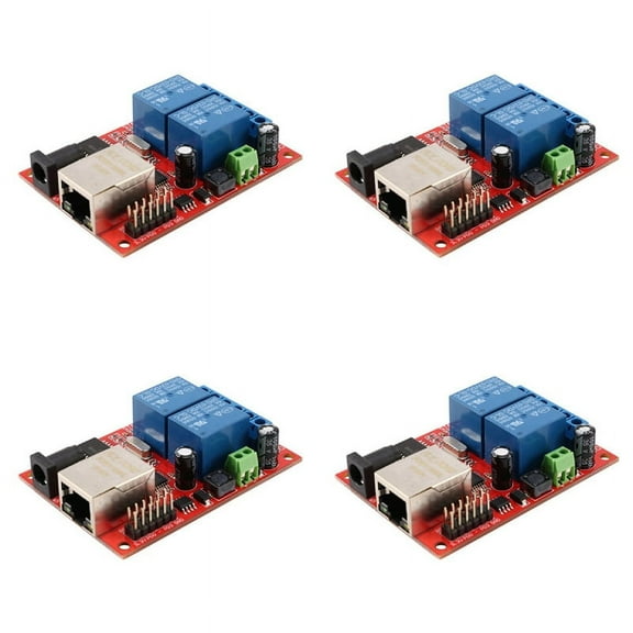 4X LAN Ethernet 2-Way Relay Board Delay Switch TCP/UDP Controller Module WEB Server