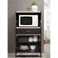 thumbnail image 3 of Pemberly Row Microwave Kitchen Cart in Chocolate Gray, 3 of 5