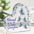 thumbnail image 2 of Blessed to be Called Grandma" Acrylic Plaque with Blue Purple Gemstones Elegant Butterfly Design Perfect Gift for Grandmothers from Grands Ideal Mother's Day Home Decor Grandma Gifts, 2 of 7