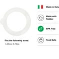 thumbnail image 4 of Bormioli Rocco Fido Jar White Replacement Gaskets, Set of 6, 4 of 4