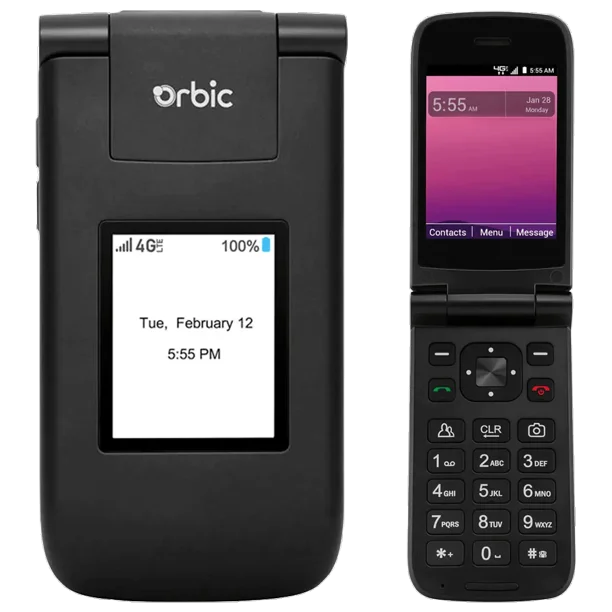 Orbic Flip Phone 4G ( Journey V ) | Open Box | Factory Unlocked
