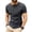 Dark Gray, variant on Mens Waffle Knit Henley T Shirts Short Sleeve Casual Textured Muscle Slim Fit Pullover Soft Stretch Workout Athletic Tee Summer Fashion Basic Solid Color Tops