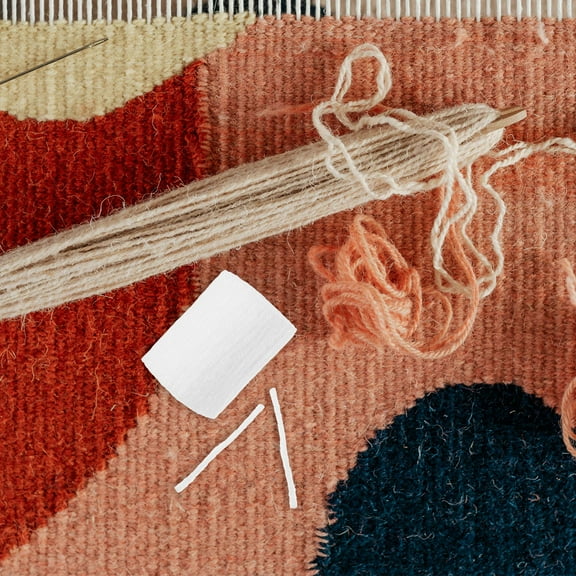 FRCOLOR Craft White Acrylic Latch Hook Rug Yarn Suitable for DIY Carpets Cushions and Rugs