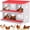 red, variant on TEQIN Chicken Nesting Boxes,6 Compartments Metal Chicken Laying Box with Roll Out Egg Collection with Large Vented Holes for Chickens, Hens, Ducks, Large Egg Laying Boxes
