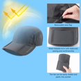 thumbnail image 5 of UPF 50+ Foldable Fishing Hat Baseball Cap with Removable Neck Flap Portable for Men Women Golf Hiking, 5 of 5