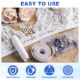 thumbnail image 4 of Varilla Uxcell para Coser, 15 Yardas de 8mm de Ancho, Varilla de Corsé de Poliéster de Alta Densidad con 60 Pcs de Tapas Finales, Beige, 4 of 7