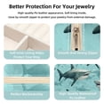 thumbnail image 3 of Shark Travel Portable Square Jewelry Box Earring Organizer Necklace Holder Bracelet Holder Display Case Decorative Box Jewelry, 3 of 6