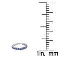 thumbnail image 3 of Dazzlingrock Collection 14K Round Blue Sapphire Eternity Sizeable Wedding Band, White Gold, Size 8, 3 of 3