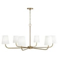 thumbnail image 4 of 6 Light Chandelier In Minimalist Style-21.25 Inches Tall And 47 Inches Wide-Matte Black Finish    -Traditional Installation Capital Lighting, 4 of 7