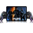 thumbnail image 1 of Mando inalámbrico para juegos móviles compatible con iPad y tabletas de hasta 13 pulgadas, con joystick de efecto Hall, iluminación RGB en los gatillos, función turbo y tecla de retroceso programable, 1 of 8