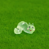 Luminous Garden Ornaments Set of 3 | Glow in the Dark Outdoor Decor, Weather-Resistant Plastic, Green | Whimsical Landscaping Accents for Patio, Yard, Flower Bed