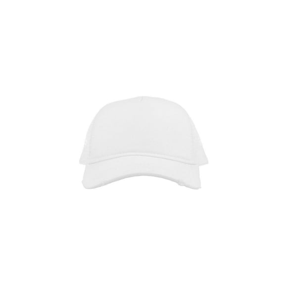 Atlantis Rapper Destroyed 5 Panel Weathered Trucker Cap