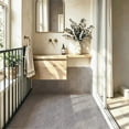 thumbnail image 5 of 10Pcs Medium Grey Natural Vein Marble Peel and Stick Floor Tiles,12x12 In 10 Sq.Ft,Self-Adhesive Waterproof Vinyl Flooring,Scratch Resistant for Corridor,Kitchen,Floor, 5 of 8