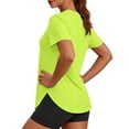 thumbnail image 4 of Ixbnca Women's Workout Tops Short Sleeve Athletic T Shirts Lightweight Quick Dry Running Crew Neck Tee, 4 of 7