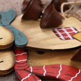 thumbnail image 5 of Adornos para árbol de Navidad, paquete de 2, reno de madera grande hecho a mano, 5 of 5